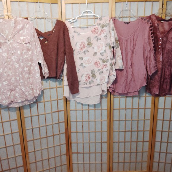 Eden & Olivia Tops - LOT OF 5/$20 WOMENS TOPS SHIRTS BLOUSE SWEATER EDEN & OLIVIA COCOMO~SIZE XL